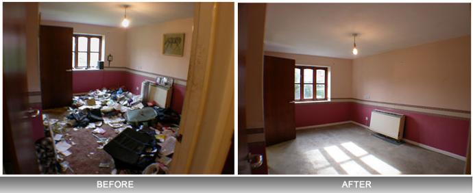 House Clearance before and after
