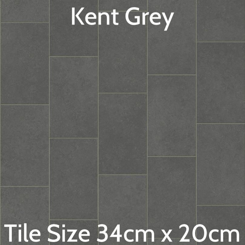 grey tiled vinyl lino floor