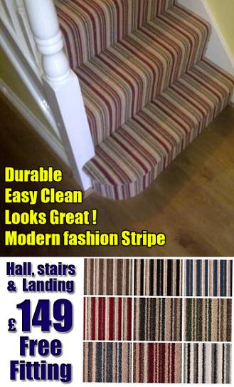 striped stairs carpets stoke