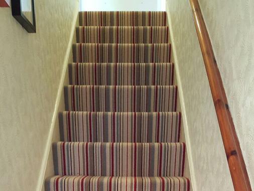 nice stripe stairs carpet